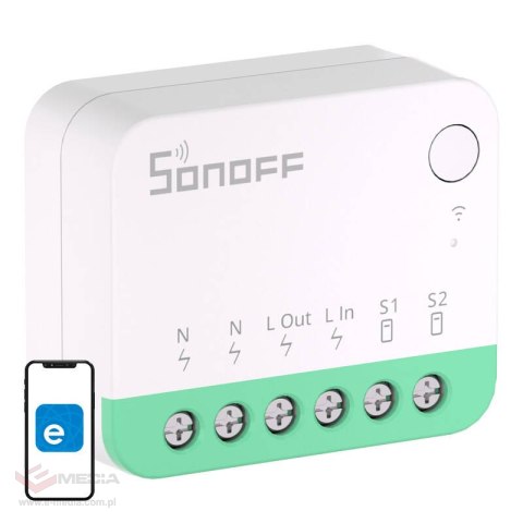 Inteligentny przełącznik WiFi Sonoff MINIR4M Matter (HomeKit, SmartThings, Home Assistant)