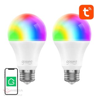 Inteligentna żarówka RGB WiFi LED 2 sztuki Gosund WB4-2 E27 (dwupak) Tuya