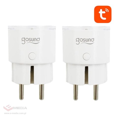 Inteligentne gniazdko WiFi Gosund SP111 3680W 16A, Tuya 2-pak