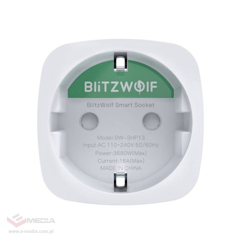 Inteligentne gniazdko ZigBee Blitzwolf BW-SHP13, 3680W