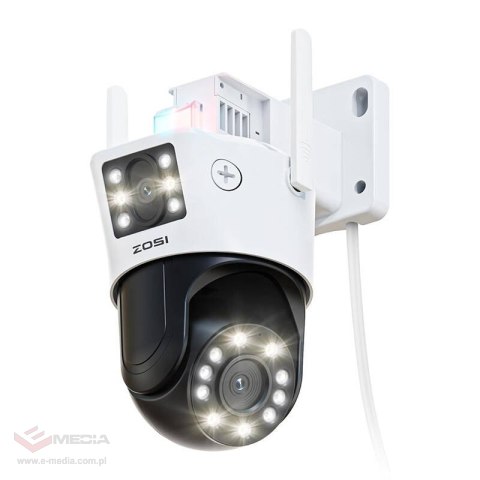 Kamera zewnętrzna IP ZOSI C298 WiFi 6MP dual Pan Tilt IP66