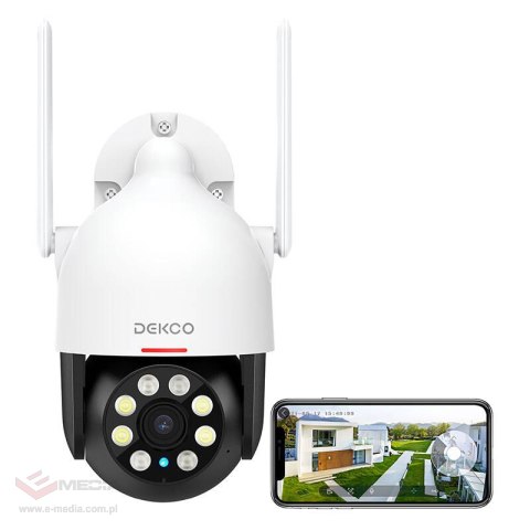 Kamera zewnętrzna WiFi DEKCO DC5L 2K QHD 166°