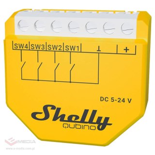 Kontroler Scen Shelly Qubino Wave i4 DC Z-Wave (DC 5-24V)