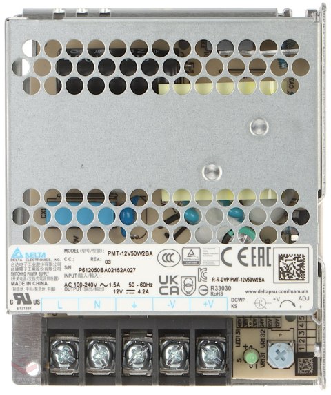 ZASILACZ IMPULSOWY PMT-12V50W2BA Delta Electronics