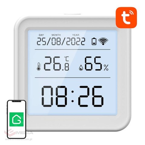 Inteligentny czujnik temperatury i wilgotności WiFi Gosund S6 LCD Tuya