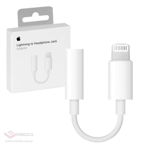 Adapter Lightning - gniazdo jack 3,5 Apple MMX62ZM/A A1749 oryginalny