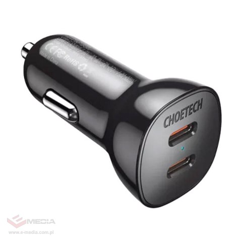 Ładowarka samochodowa Choetech TC0008 40W 2x USB-C