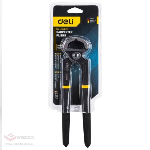 Obcęgi Deli Tools EDL20308, 8" (czarne)