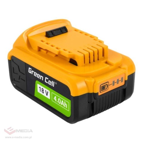 Bateria do elektronarzędzi Green Cell PTDW18V4, DeWalt XR 18V 4Ah DCB182