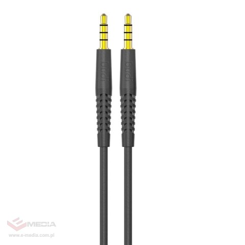 Kabel AUX mini jack 3.5mm do mini jack 3.5mm Budi, 1.2m (czarny)