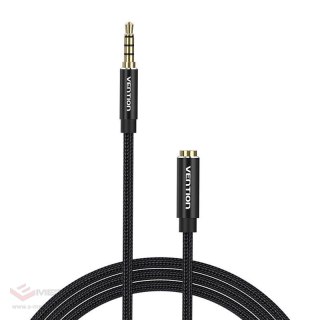 Kabel audio TRRS 3,5mm męski do 3,5mm żeński Vention BHCBI 3m czarny