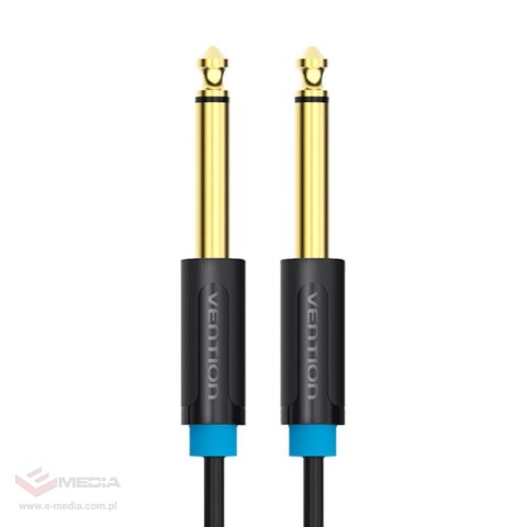 Kabel audio TS 6,35mm Vention BAABH 2m, czarny