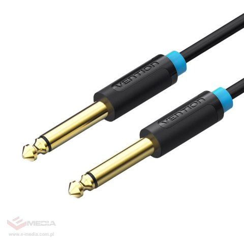 Kabel audio TS 6,35mm Vention BAABH 2m, czarny