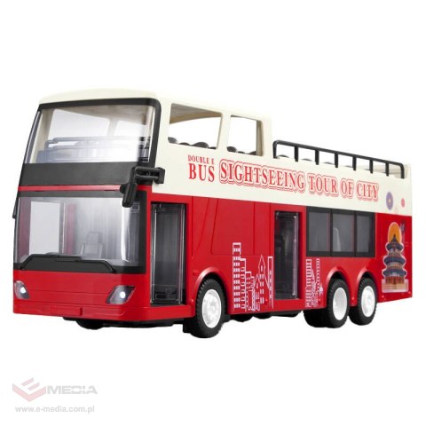 Autobus Turystyczny zdalnie sterowany RC na pilota 1:18 Double Eagle (czerwony) E640-003