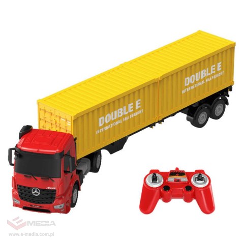 Ciężarówka zdalnie sterowana RC na pilota 1:26 Double Eagle (czerwony) Mercedes-Benz Arocs E664-003