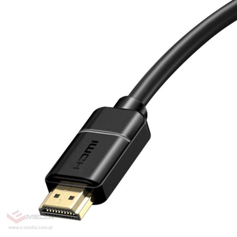 Kabel HDMI 2.0 Baseus, 4K 60Hz, 3D, HDR, 18Gbps, 2m (czarny)