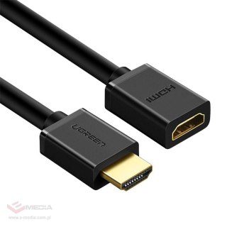 Kabel HDMI męski do HDMI żeński UGREEN HD107 , 1.4V 5m (czarny)