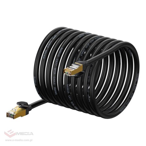 Kabel sieciowy Baseus Ethernet RJ45, 10Gb, 20m (czarny) Kabel sieciowy Baseus Ethernet RJ45, 10Gb, 20m (czarny)