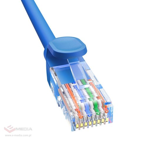 Kabel sieciowy Baseus Ethernet RJ45, Cat.6, 2m (niebieski)