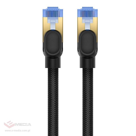 Kabel sieciowy w oplocie kat. 7 Baseus Ethernet RJ45, 10Gbps, 20m (czarny)