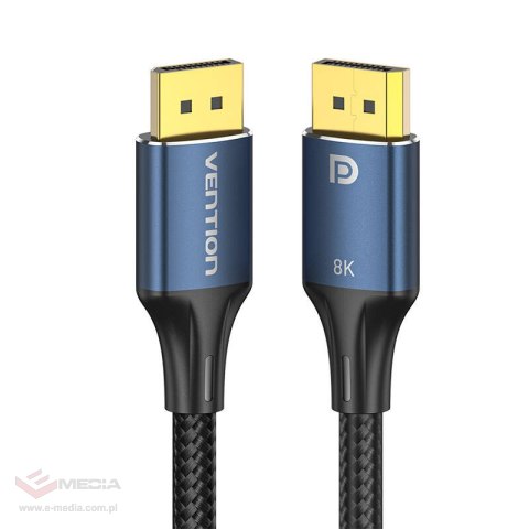 Kabel DisplayPort 1.4 Vention HCELJ 5m, 8K 60Hz/ 4K 120Hz, niebieski