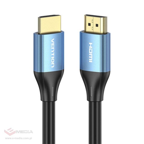 Kabel HDMI 2.0 Vention ALHSL, 10m, 4K 30Hz, 28 AWG (Niebieski)