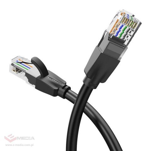 Kabel sieciowy UTP CAT6 Vention IBEBU RJ45 Ethernet 1000Mbps 35m czarny Kabel sieciowy UTP CAT6 Vention IBEBU RJ45 Ethernet 1000Mbps 35m czarny