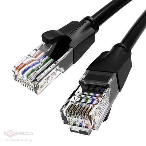 Kabel sieciowy UTP CAT6 Vention IBEBU RJ45 Ethernet 1000Mbps 35m czarny Kabel sieciowy UTP CAT6 Vention IBEBU RJ45 Ethernet 1000Mbps 35m czarny
