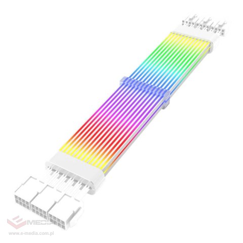 Przewód do zasilania karty graficznej Darkflash LG03, ARGB, 8 PIN*3 (biały)