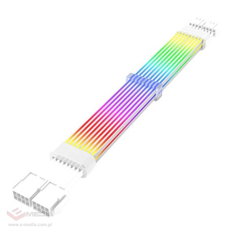 Przewód zasilania do karty graficznej Darkflash LG02, ARGB, 8 PIN*2 (biały)