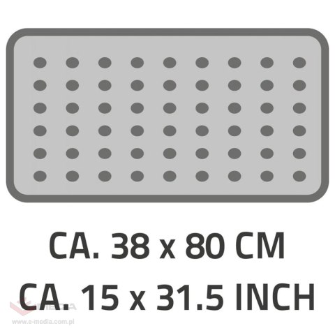 RIDDER Antypoślizgowa mata do wanny Playa, 80 x 38 cm, czarna, 68310