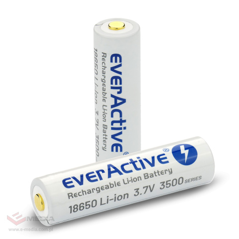 Akumulator everActive 18650 3,7V Li-ion 3500mAh micro USB z zabezpieczeniem BOX