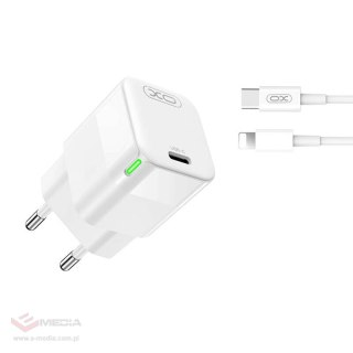 Ładowarka sieciowa XO CE06, 30W, USB-C z kablem Lightning