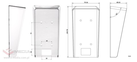 NATYNKOWA OSŁONA PRZECIWDESZCZOWA DS-KABV6113-RS/SURFACE Hikvision