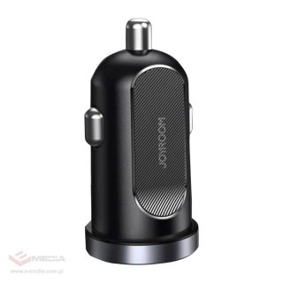 Ładowarka samochodowa Joyroom C-A08, 1x USB QC3.0, 1x USB-C PD 30W (czarna)