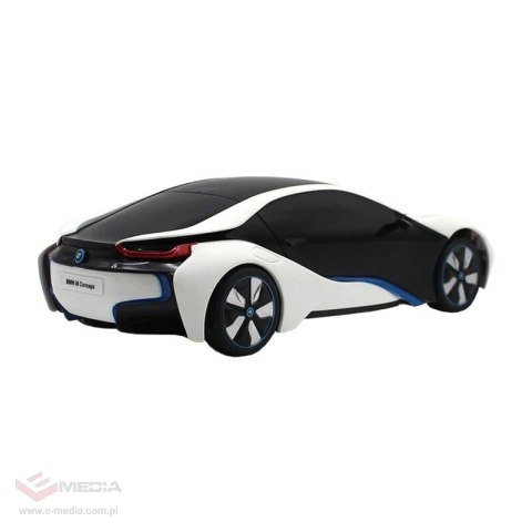 Samochód zdalnie sterowany RASTAR R/C 1:24 BMW i8- wrażliwy na promieniowanie UV (biało-żółty)