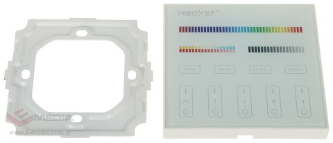 PILOT ŚCIENNY DO STEROWNIKÓW OŚWIETLENIA LED T4 2.4 GHz, MONO, CCT, RGB, RGBW, RGBCCT (RGBWW) MiBOXER