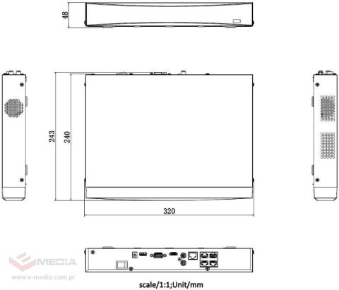 REJESTRATOR IP HIKVISION DS-7604NXI-K1/4P(D)/Alarm4+1