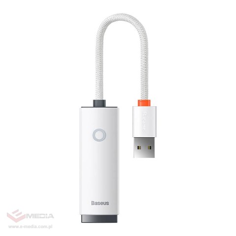 Adapter sieciowy Baseus Lite Series USB do RJ45, 100Mbps (biały)