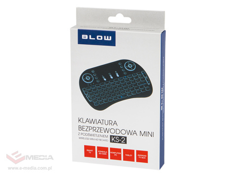 Klawiatura bezprzewodow 2,4GHz mini KS-2