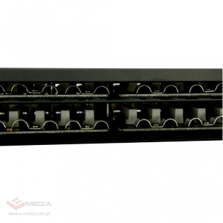 Patch panel 48 portów STP kat. 6 RJ-45 1U 19" z podstawką