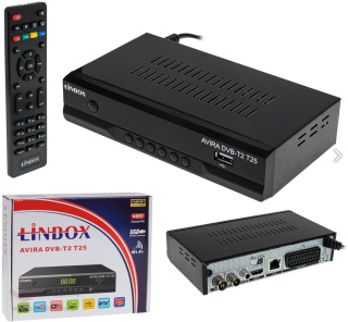 Tuner DVB-T2 Linbox Avira T25 H.265 HEVC