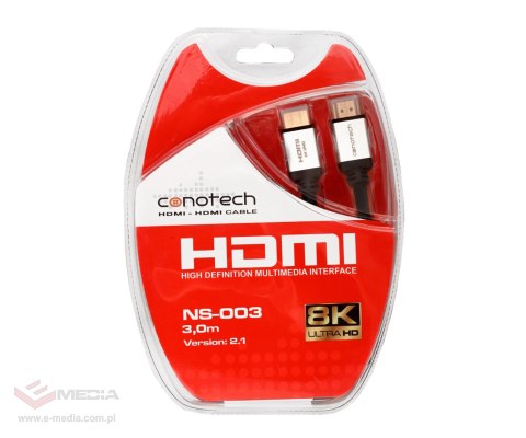 KABEL HDMI NS-003/8K 3 m CONOTECH