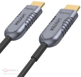 Kabel HDMI Unitek optyczny HDMI 2.1 AOC 8K 120Hz 50m