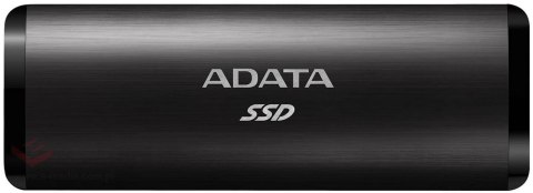 Adata Dysk zewnętrzny SSD SE760 512GB USB3.2-A/C Czarny