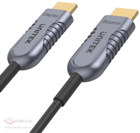 Kabel HDMI Unitek optyczny HDMI 2.1 AOC 8K 120Hz 70m