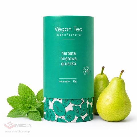 Vegan Tea - herbata napar ziołowo-owocowy sypany Miętowa Gruszka 70 g