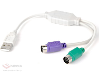 Adapter USB -> PS/2 X2 Gembrid