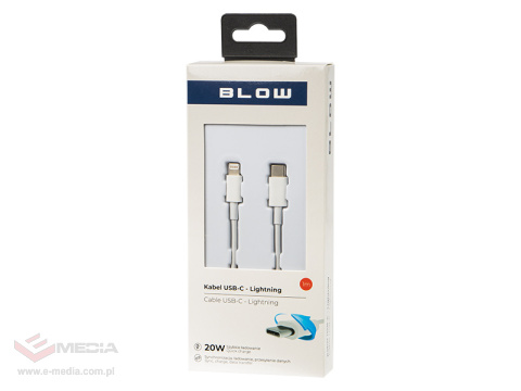 Kabel USB-C -iPhone 1m biały