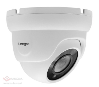 Kamera LIRDBAFE500; 5MPx., IP PoE, 1/2.5" HR CMOS; 0,01lux; 2,8mm; kopułka, kolor biały